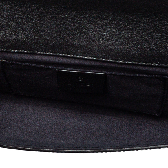 GUCCI Black Patent Leather and Resin Studded Broadway Evening Clutch - Picture 8 of 9